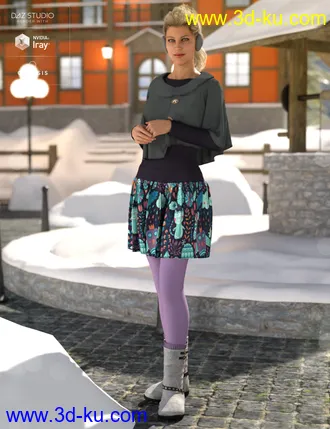 3D打印模型dForce Wonderland Outfit Textures的图片