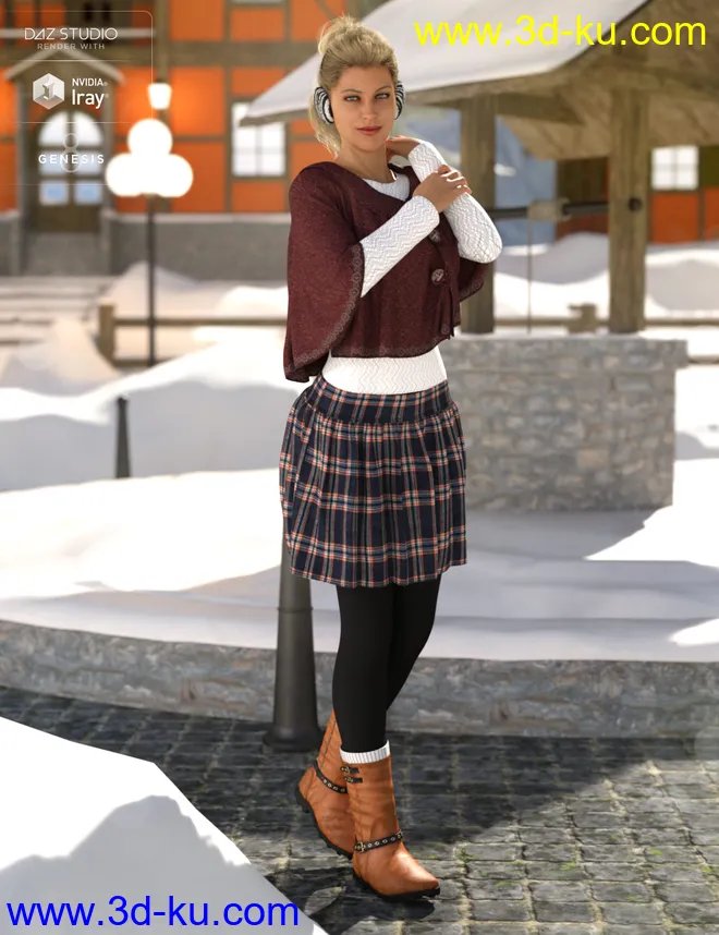 dForce Wonderland Outfit Textures模型的图片7