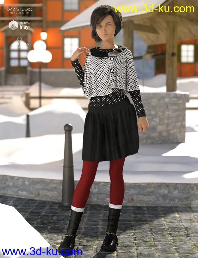 dForce Wonderland Outfit Textures模型的图片8