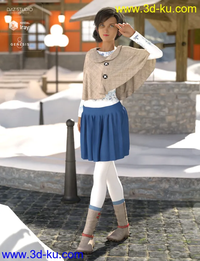 dForce Wonderland Outfit Textures模型的图片9