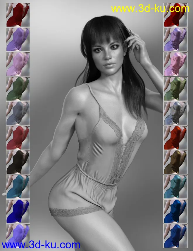 dForce X-Fashion Dreamer Bodysuit for Genesis 8 Female(s)模型的图片5
