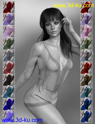 3D打印模型dForce X-Fashion Dreamer Bodysuit for Genesis 8 Female(s)的图片