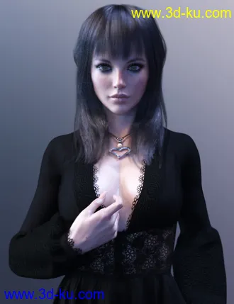 3D打印模型dForce X-Fashion MaxiDress for Genesis 8 Female(s)的图片