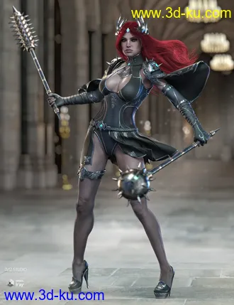 3D打印模型dForce X-Fighter Outfit and Weapons for Genesis 8 Female(s)的图片