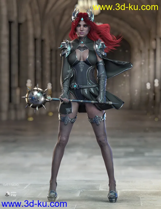 dForce X-Fighter Outfit and Weapons for Genesis 8 Female(s)模型的图片2