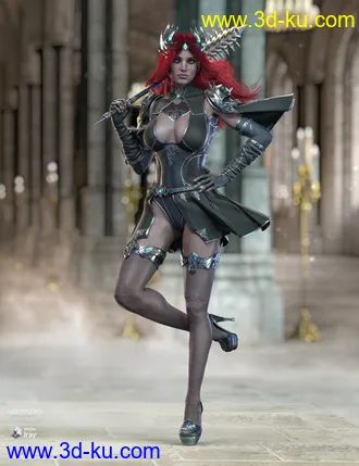 3D打印模型dForce X-Fighter Outfit and Weapons for Genesis 8 Female(s)的图片