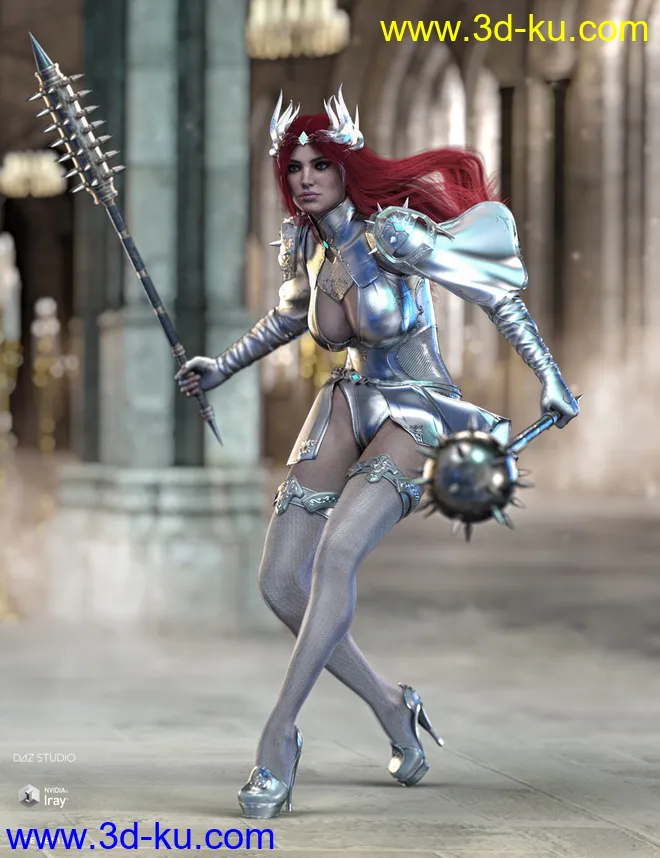 dForce X-Fighter Outfit and Weapons for Genesis 8 Female(s)模型的图片4