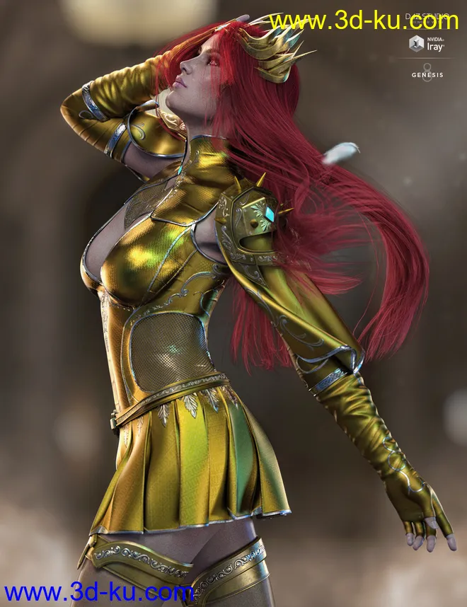 dForce X-Fighter Outfit and Weapons for Genesis 8 Female(s)模型的图片5