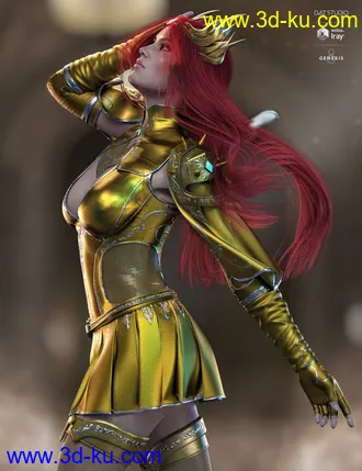 3D打印模型dForce X-Fighter Outfit and Weapons for Genesis 8 Female(s)的图片