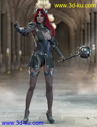 3D打印模型dForce X-Fighter Outfit and Weapons for Genesis 8 Female(s)的图片