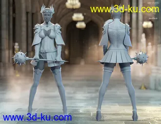 3D打印模型dForce X-Fighter Outfit and Weapons for Genesis 8 Female(s)的图片