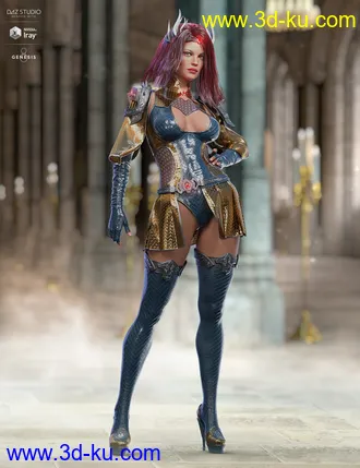 3D打印模型dForce X-Fighter Outfit Iray Textures的图片