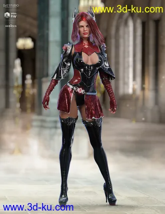 3D打印模型dForce X-Fighter Outfit Iray Textures的图片