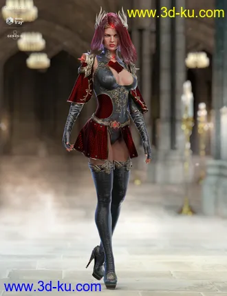 3D打印模型dForce X-Fighter Outfit Iray Textures的图片