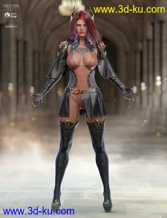 3D打印模型dForce X-Fighter Outfit Iray Textures的图片