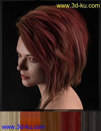 3D打印模型DG Iray 200 Hair Color Shaders and Merchant Resource的图片