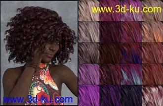 3D打印模型DG Iray 200 Hair Color Shaders and Merchant Resource的图片
