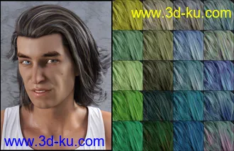 3D打印模型DG Iray 200 Hair Color Shaders and Merchant Resource的图片