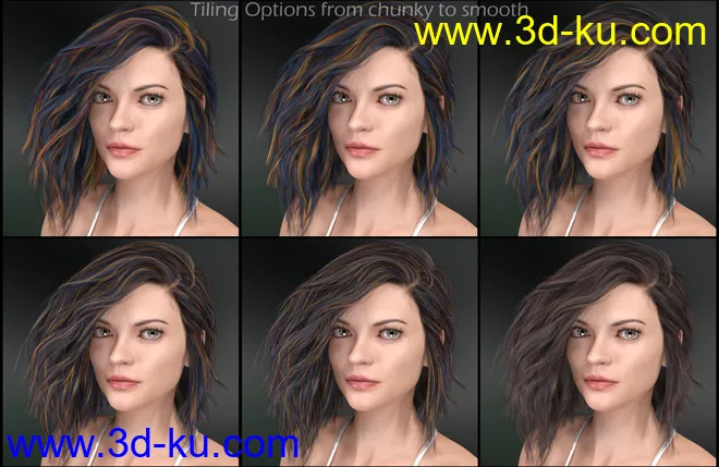 DG Iray 200 Hair Color Shaders and Merchant Resource模型的图片9