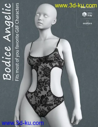 3D打印模型Dominika HD And Bodice Angelic For Genesis 8 Female的图片