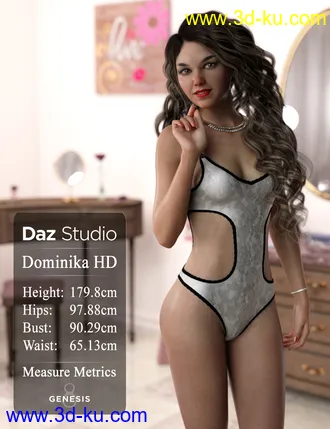 Dominika HD And Bodice Angelic For Genesis 8 Female模型的图片9