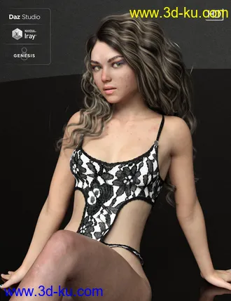3D打印模型Dominika HD And Bodice Angelic For Genesis 8 Female的图片