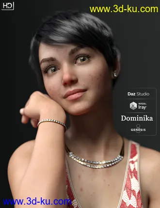 3D打印模型Dominika HD And Bodice Angelic For Genesis 8 Female的图片