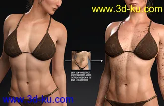 3D打印模型Domino HD for Genesis 3 & 8 Female的图片