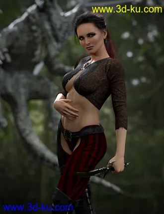 3D打印模型Domino HD for Genesis 3 & 8 Female的图片