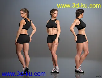3D打印模型Domino HD for Genesis 3 & 8 Female的图片