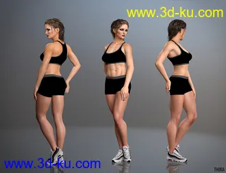 3D打印模型Domino HD for Genesis 3 & 8 Female的图片
