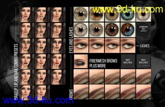 3D打印模型Domino HD for Genesis 3 & 8 Female的图片