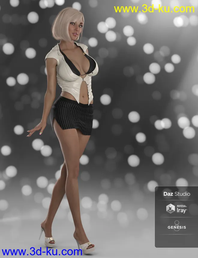 DT- Felicia for Genesis 8 Female模型的图片3