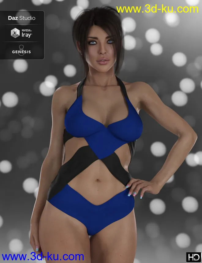 DT- Joana for Genesis 8 Female模型的图片4
