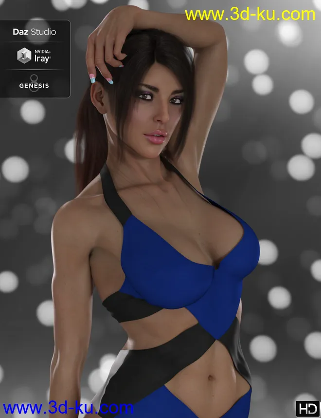 DT- Joana for Genesis 8 Female模型的图片6