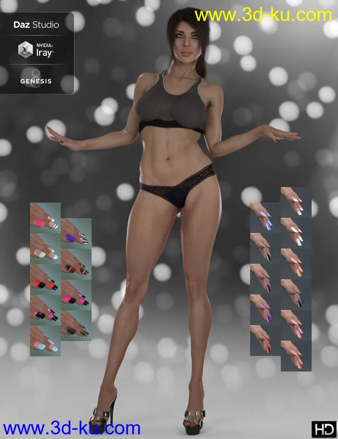 DT- Joana for Genesis 8 Female模型的图片9