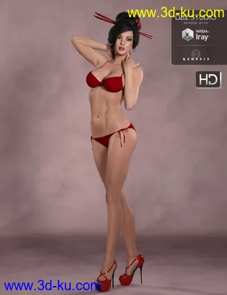 3D打印模型DT- Natalie HD for Genesis 3 Female(s)的图片