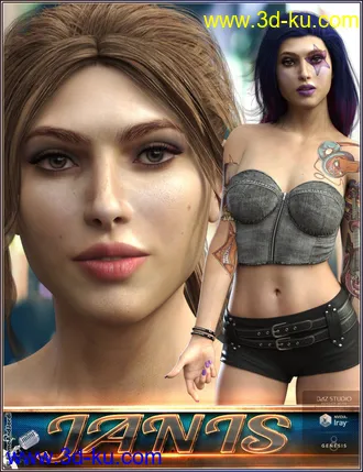 3D打印模型EJ Janis for Genesis 8 Female的图片