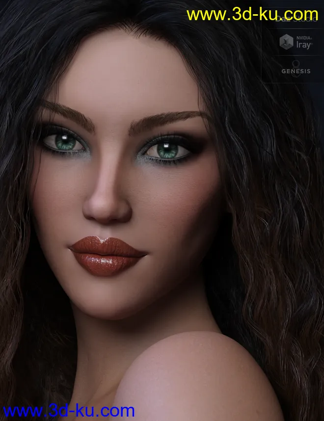 Elena HD for Genesis 8 Female模型的图片4