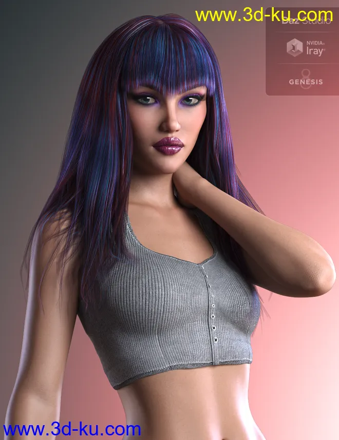 Elena HD for Genesis 8 Female模型的图片6