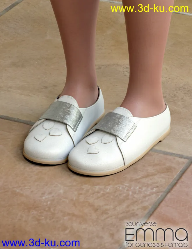 Emma Character, Hair, Clothing and Accessories for Genesis 8 Female(s)模型的图片6