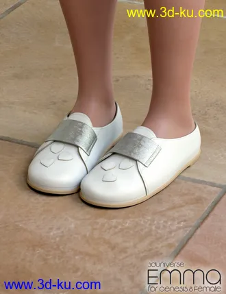 3D打印模型Emma Character, Hair, Clothing and Accessories for Genesis 8 Female(s)的图片