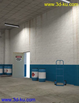3D打印模型Empty Industrial Interior的图片