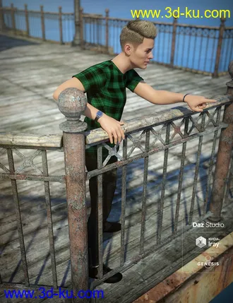 3D打印模型End of the Pier Poses for Genesis 8 Male的图片