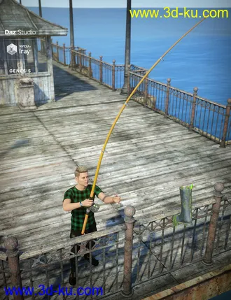 3D打印模型End of the Pier Poses for Genesis 8 Male的图片