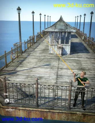 3D打印模型End of the Pier Poses for Genesis 8 Male的图片