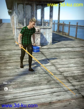 3D打印模型End of the Pier Poses for Genesis 8 Male的图片