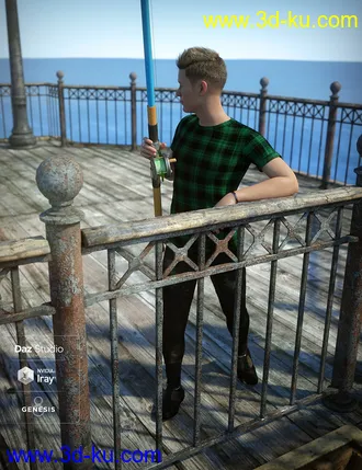 3D打印模型End of the Pier Poses for Genesis 8 Male的图片