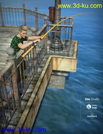 3D打印模型End of the Pier Poses for Genesis 8 Male的图片