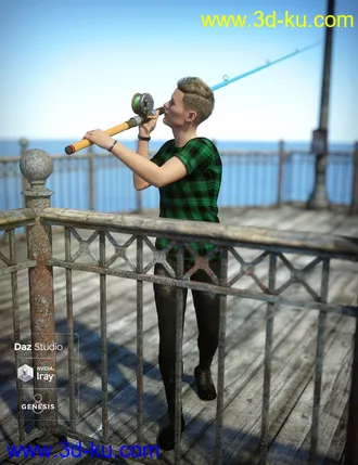 3D打印模型End of the Pier Poses for Genesis 8 Male的图片